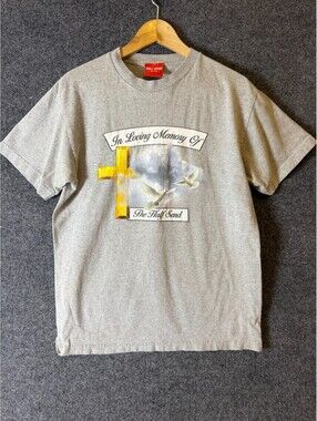 Full Send Shirt Mens Medium Gray In Loving Memory Of The Half Send Graphic Tee